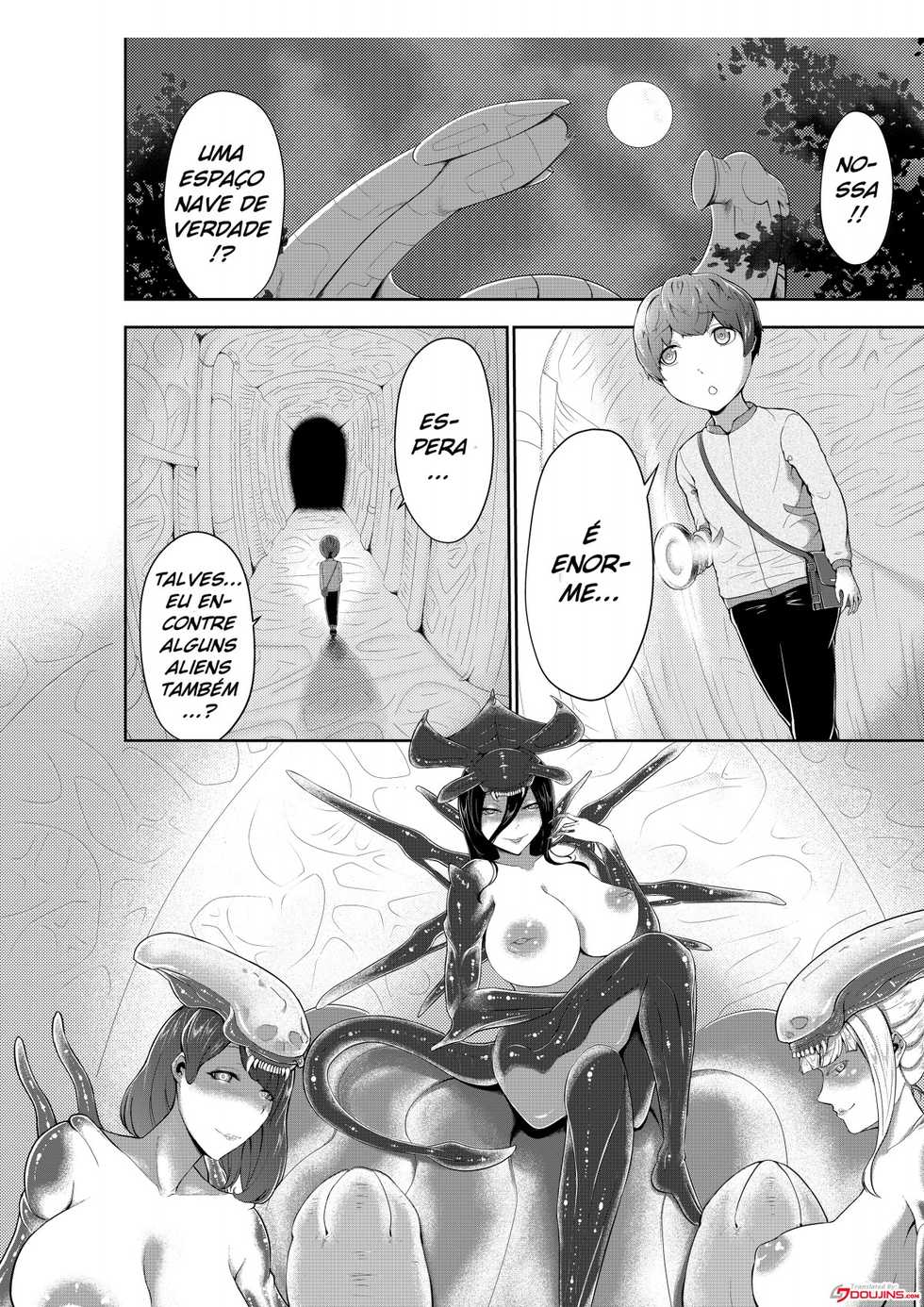 [Oshiro] Alien Queen no Mae de Seieki o Sasageyou [Portuguese-BR] - Page 2