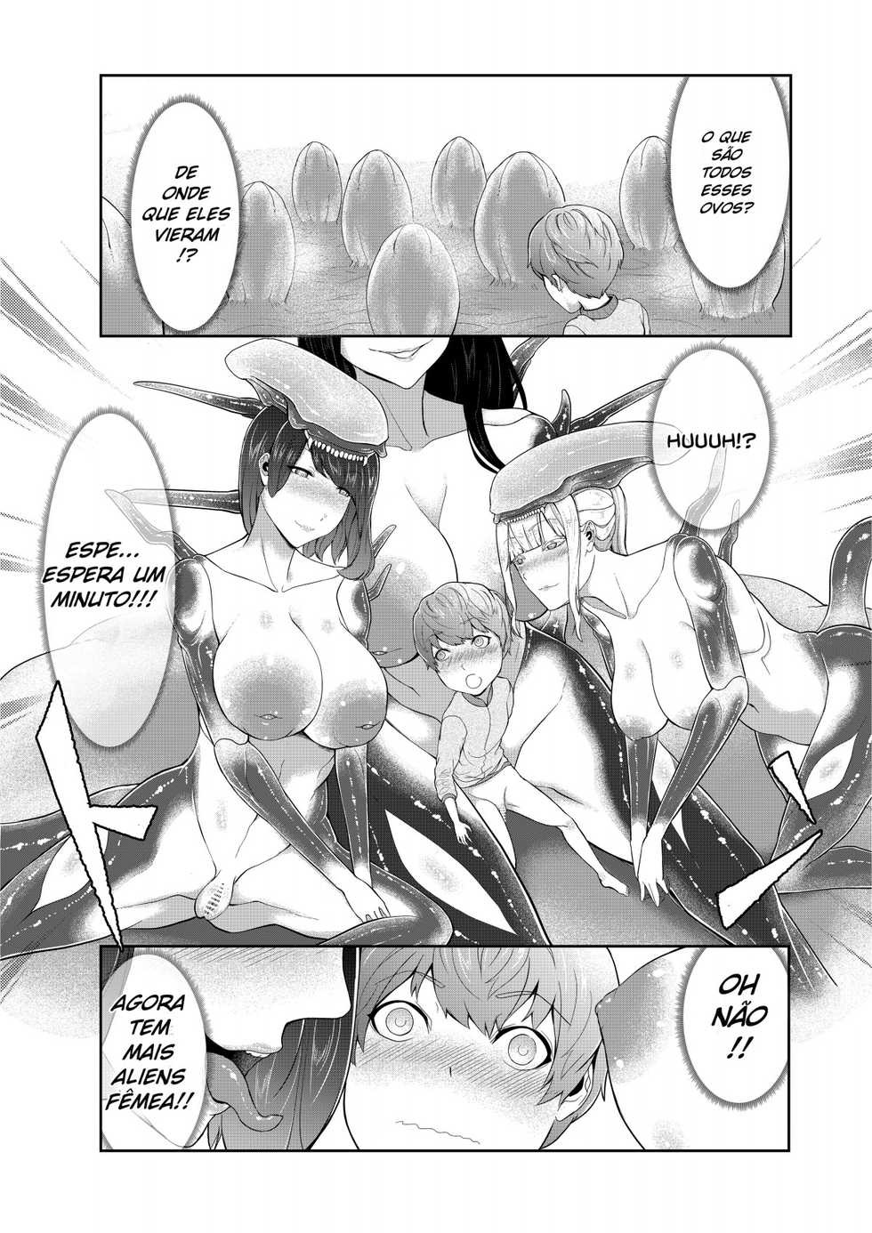 [Oshiro] Alien Queen no Mae de Seieki o Sasageyou [Portuguese-BR] - Page 21