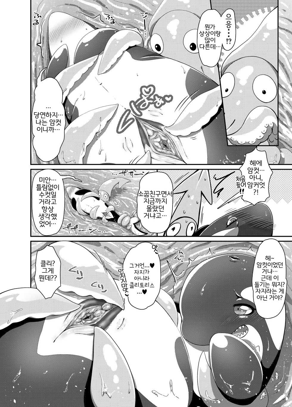 (C94) [Ika Guerrilla (Kageyama)] Shachi Ero wa Ikaga!? | 범고래 에로는 어떠신징어!? [Korean] [LWND] - Page 15