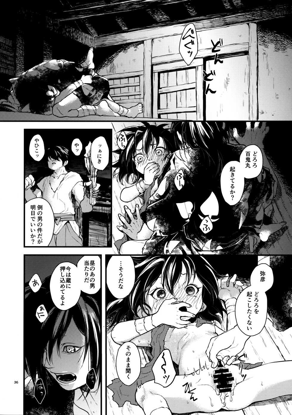 [Nemokoroppu (Esaki Tamotsu)] Sakazu no So Bira (Dororo) - Page 35