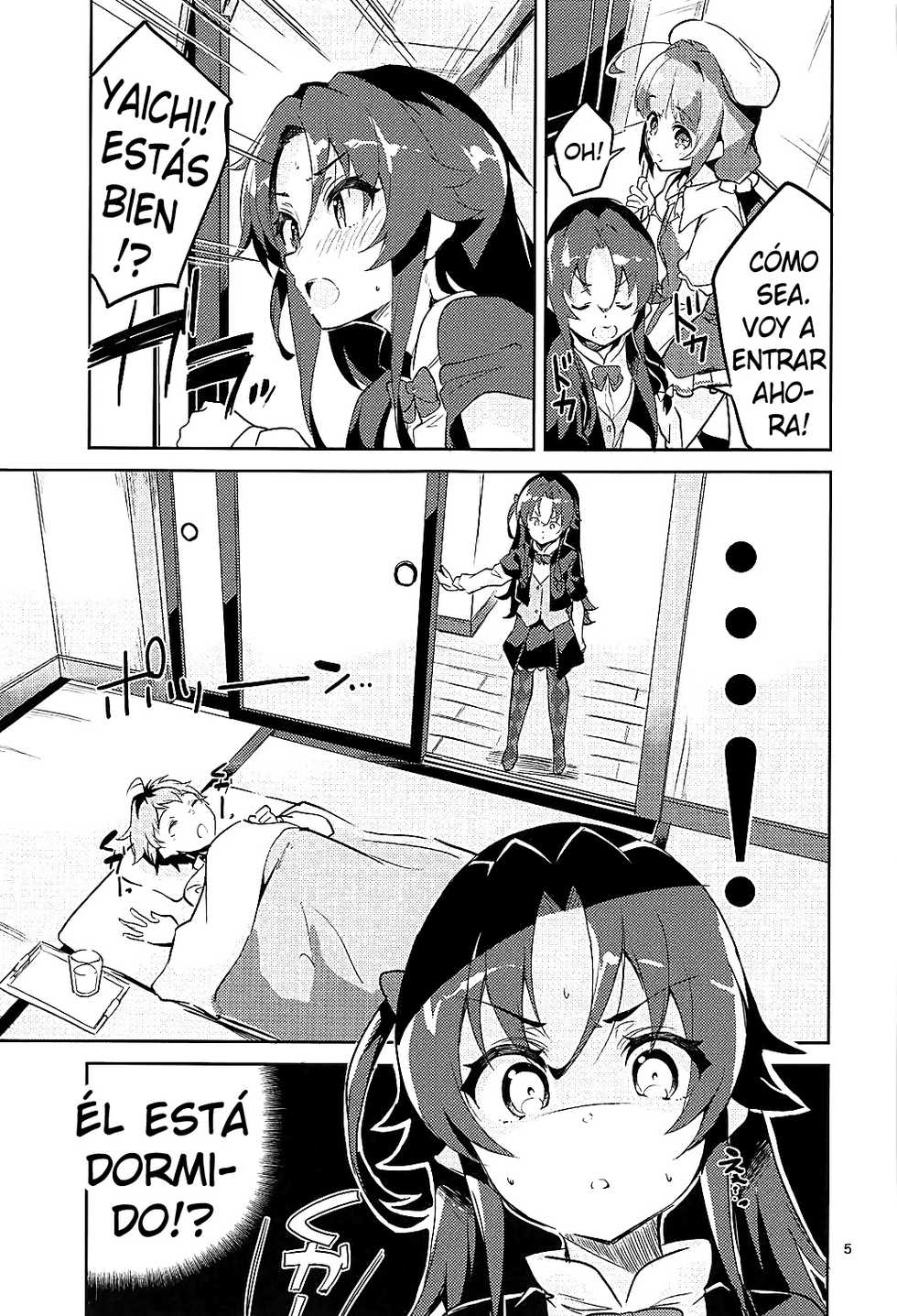 (C93) [Circle-FIORE (Ekakibit)] Otsukaresama desu Shisho (Ryuuou no Oshigoto!) [Spanish] [kalock] [Digital] - Page 4