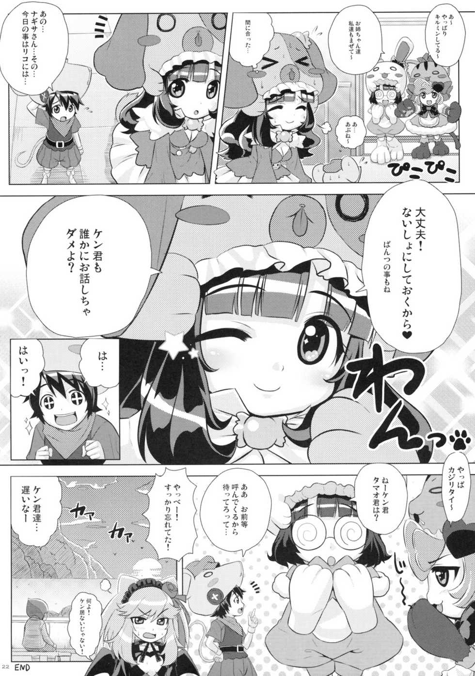 (C77) [Punipuni Doumei (Mizuki Gyokuran)] Naisho no Wankoro Mochi (Anyamaru Tantei Kiruminzoo) - Page 21
