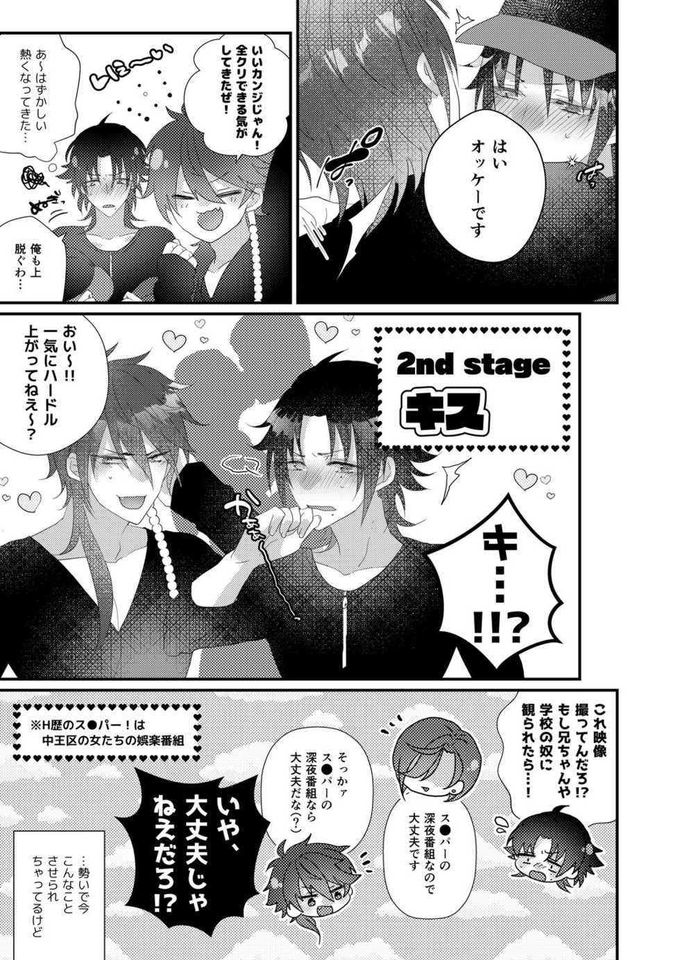 [@No_464 (Miyoshino)] Kimi Mo Otokonara Rappugoshi Ni Konpura Dekirudarou? (Hypnosis Mic) [Sample] - Page 14