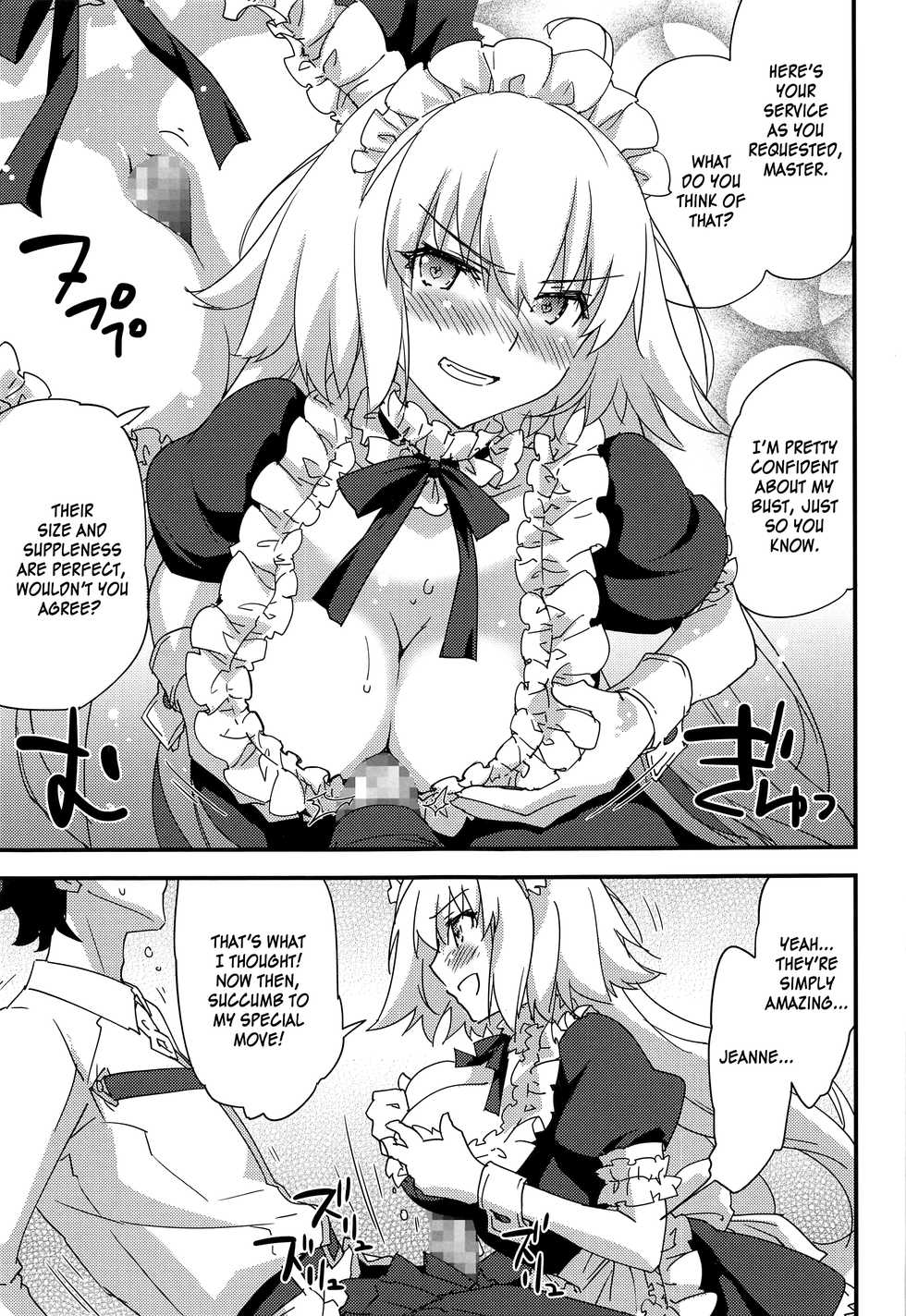 [Zahhatorute (Morinaga Ramune)] Gohoushi Maid Jeanne-chan | Maid Jeanne-chan, At Your Service (Fate/Grand Order) [English] [Nisor] - Page 10