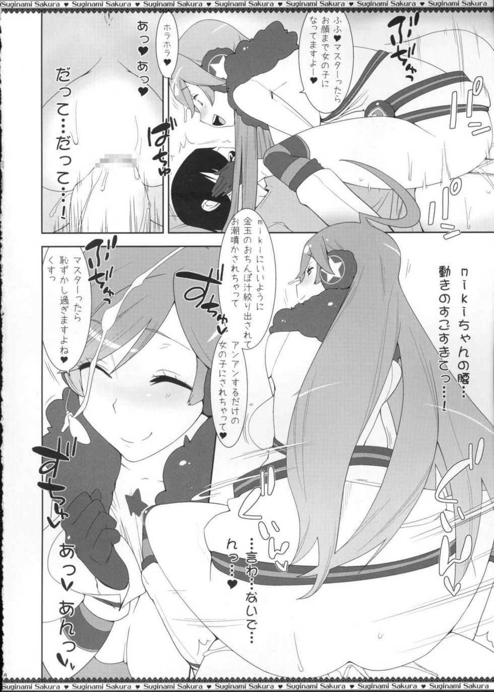 (C77) [Suginami Sakura (Ogata Mamimi)] Miki-chan no Master Shibori (VOCALOID) - Page 15