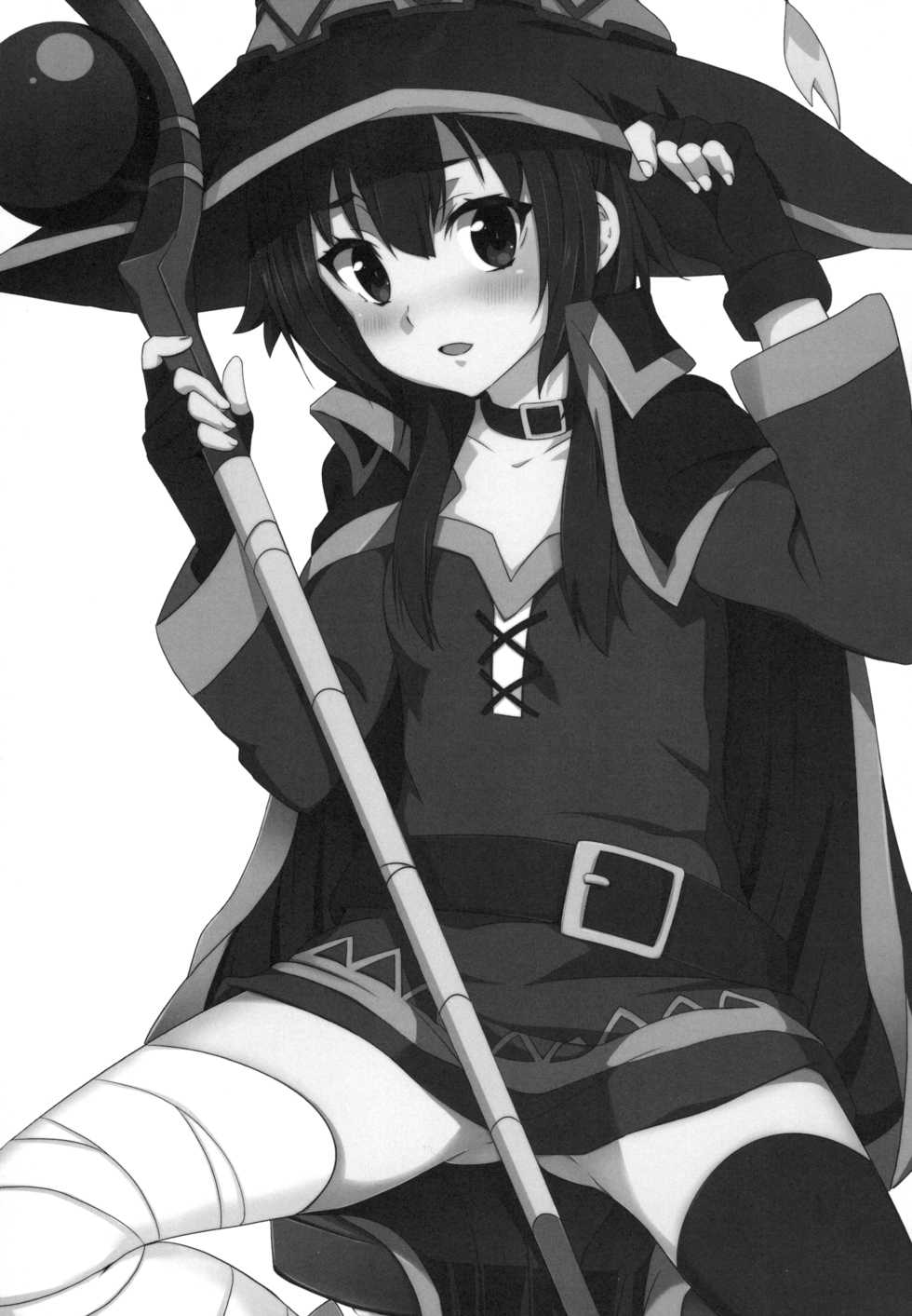 [Nikoushikou (Nekosaki Aoi)] Megumin ni Karei na Shasei o! | 為惠惠獻上華麗的爆射 (Kono Subarashii Sekai ni Syukufuku o!) [Chinese] [Digital] - Page 3