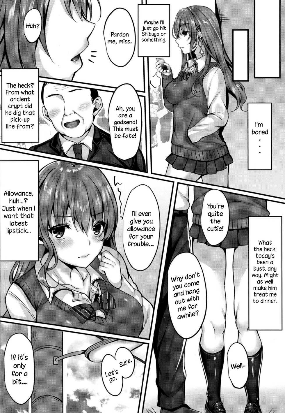 [JK-Pasta (Kurata Muto)] Kirakira Joshi ga Enkou Uraaka JK ni Ochiru made | Sparkling Influencer Co-Ed Falls Into Enkou Trap [English] [DKKMD Translations] [Digital] - Page 3