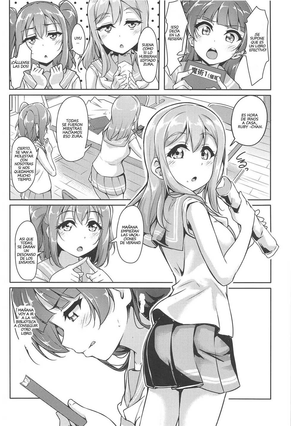 (Bokura no Love Live! Sunshine in Numazu 5) [corori (Yopparai Oni?)] HANAKAN Doushichatta no Zuramaru!? (Love Live! Sunshine!!) [Spanish] [Asriel] - Page 5