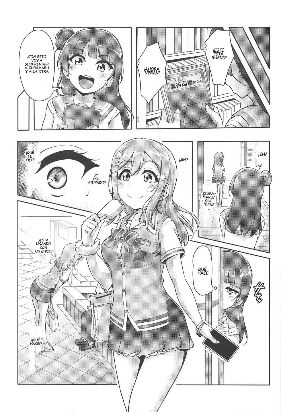 (Bokura no Love Live! Sunshine in Numazu 5) [corori (Yopparai Oni?)] HANAKAN Doushichatta no Zuramaru!? (Love Live! Sunshine!!) [Spanish] [Asriel] - Page 6