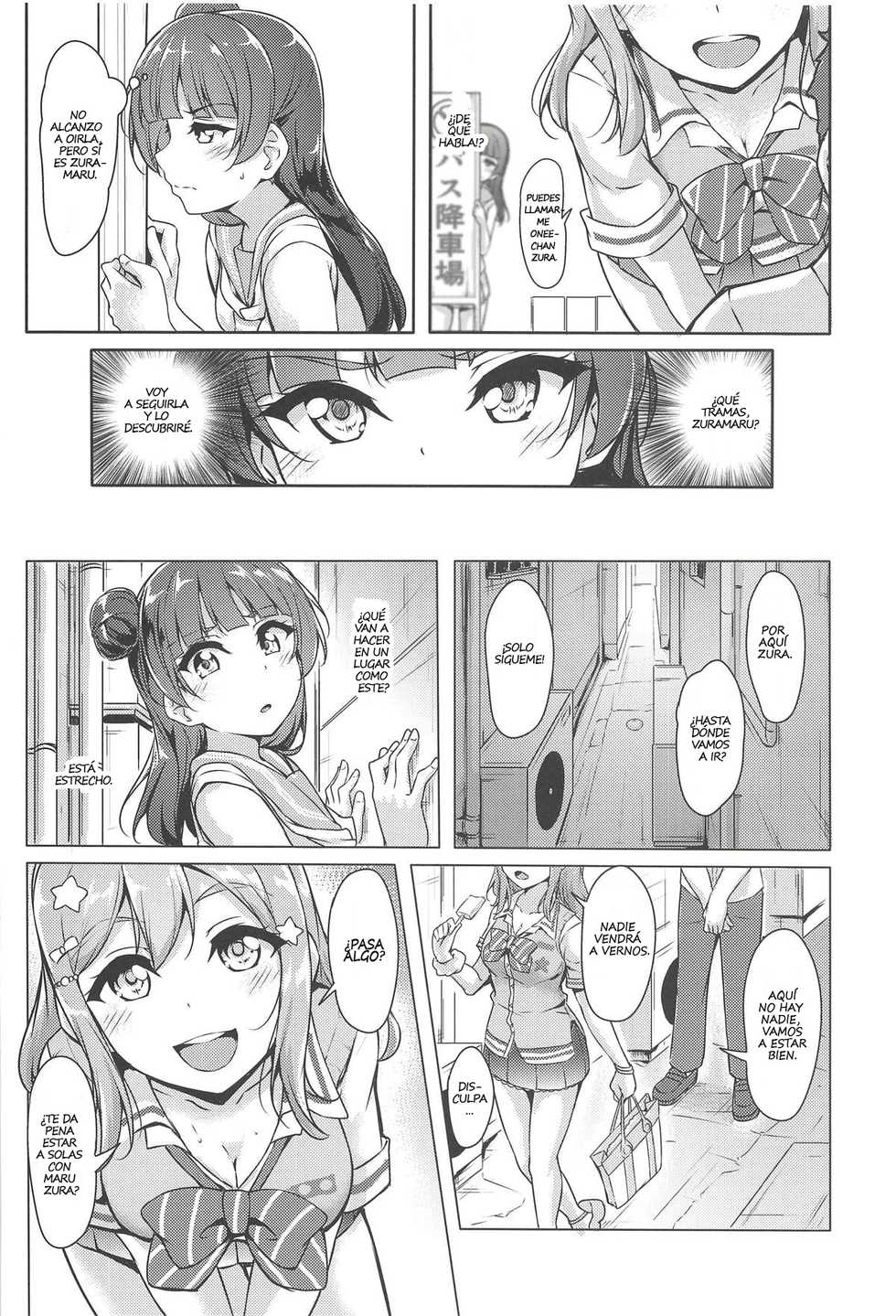 (Bokura no Love Live! Sunshine in Numazu 5) [corori (Yopparai Oni?)] HANAKAN Doushichatta no Zuramaru!? (Love Live! Sunshine!!) [Spanish] [Asriel] - Page 7