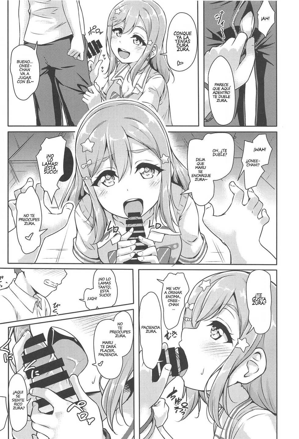 (Bokura no Love Live! Sunshine in Numazu 5) [corori (Yopparai Oni?)] HANAKAN Doushichatta no Zuramaru!? (Love Live! Sunshine!!) [Spanish] [Asriel] - Page 9
