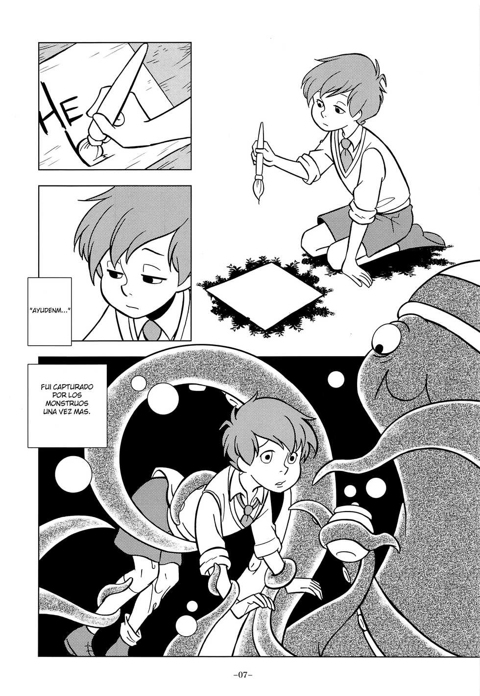 (SPARK13) [Okashi Tai (Kin no Tamamushi)] Gangu Mousousha (Winnie the Pooh) [Spanish] {Yuuki Hachiken} - Page 7