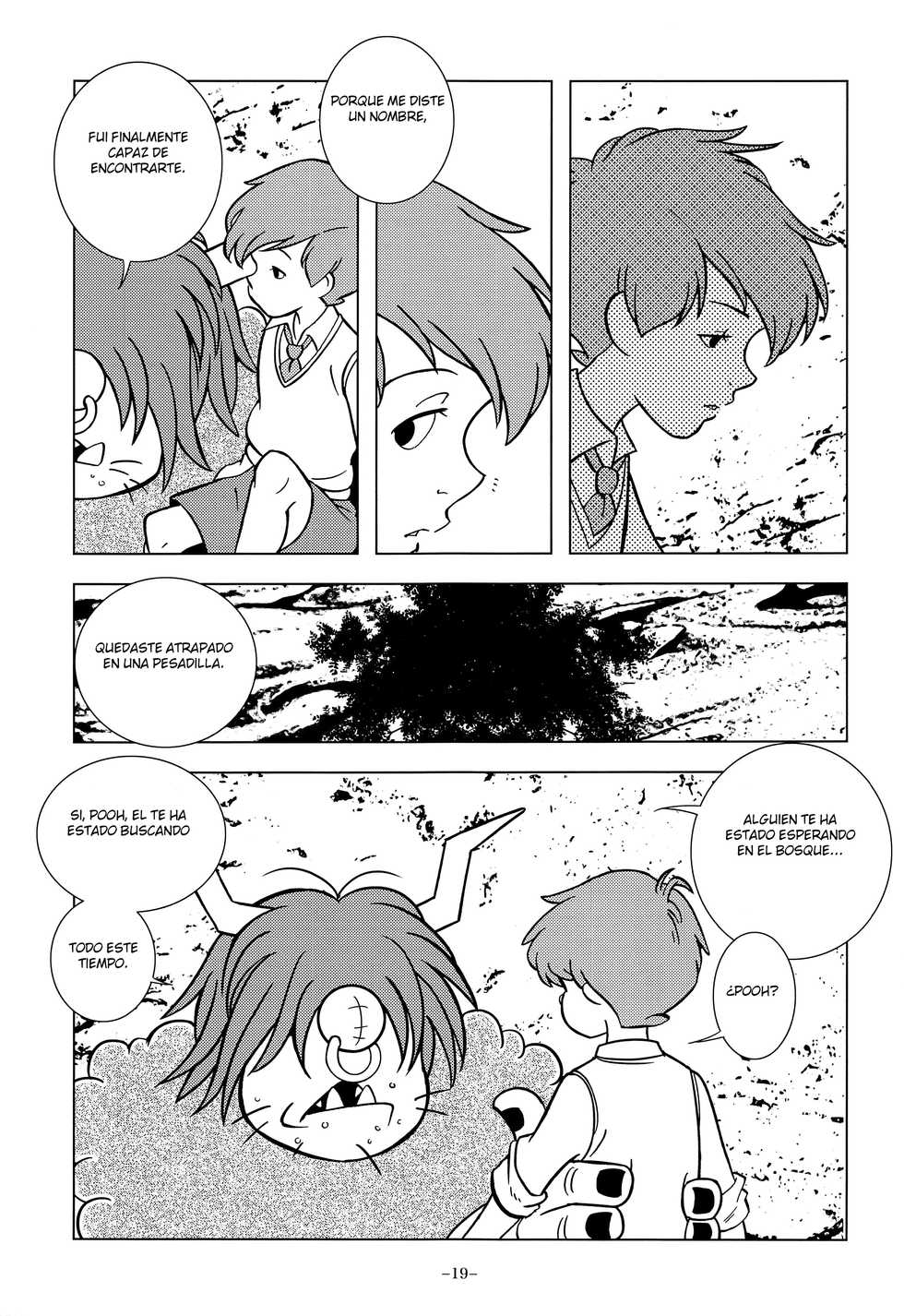 (SPARK13) [Okashi Tai (Kin no Tamamushi)] Gangu Mousousha (Winnie the Pooh) [Spanish] {Yuuki Hachiken} - Page 19