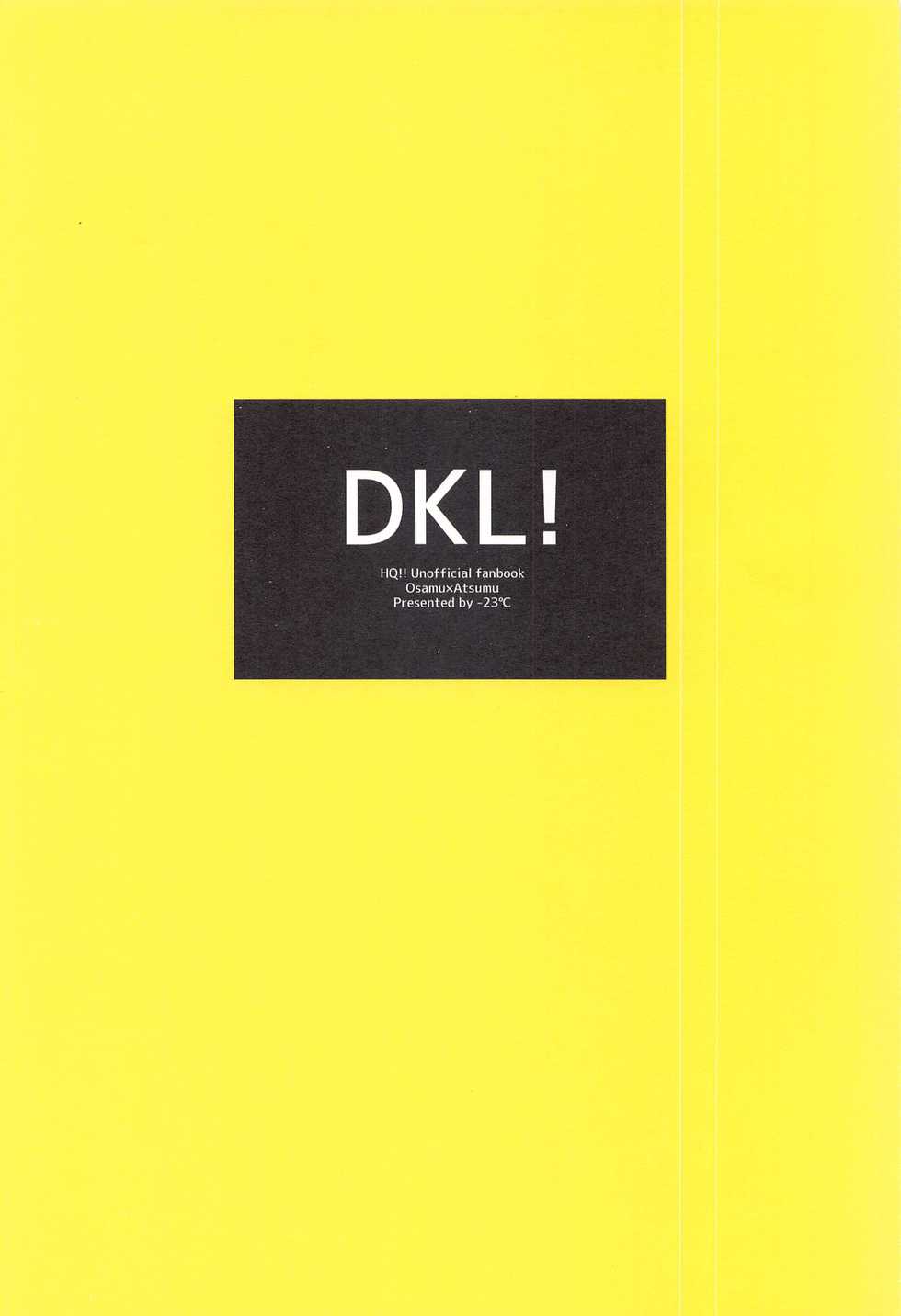 (COMIC1☆17) [-23°C (Arata)] DKL! (Haikyuu!!) - Page 30