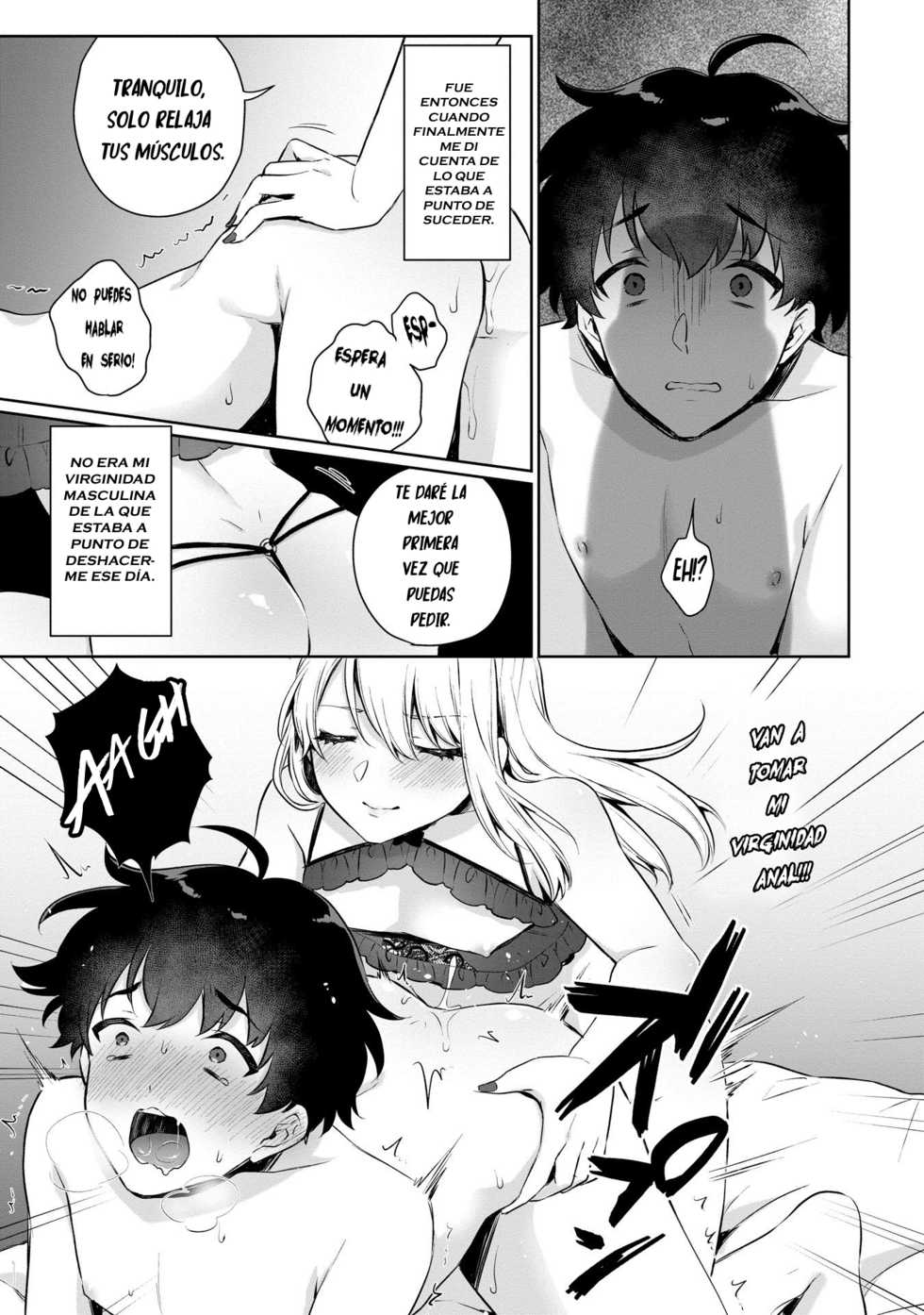 [Binto] Boku no! Otokonoko Fuuzoku Debut!? (Otokonoko Fuuzoku de Onnanoko Mitai ni Ikasarechau Anthology 2 uragaeshi) [Spanish] [bananare22] [Digital] - Page 11