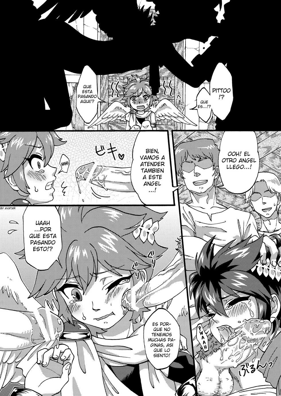 (C84) [Karasuma Pink Higashiiru (Karasuma Pink)] Niwa ni wa 2-wa Niwatori ga Iru (Kid Icarus) [Spanish] {Avatar-kun} - Page 23