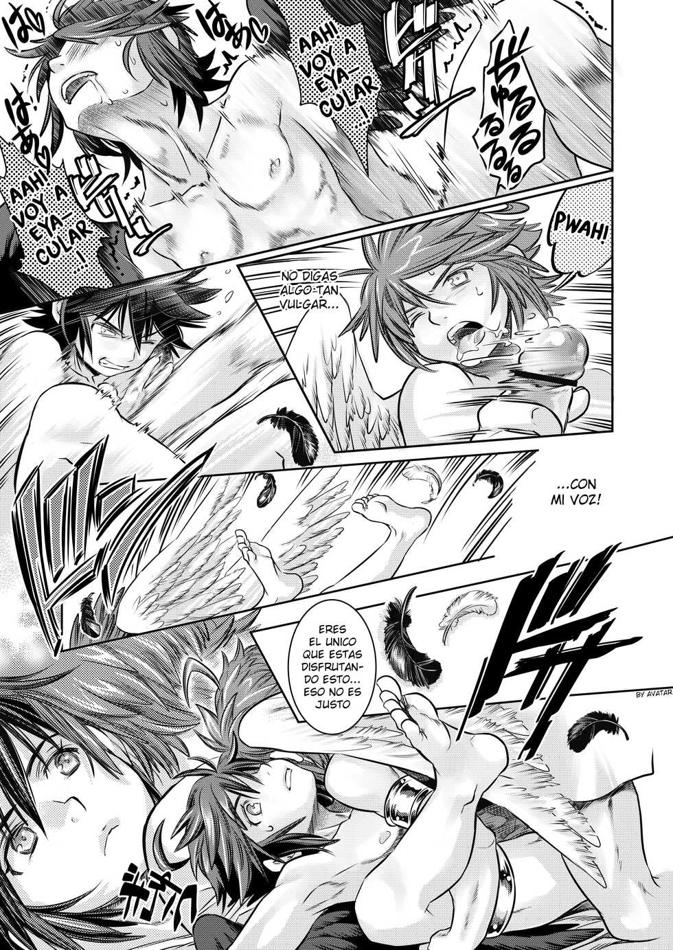(C84) [Karasuma Pink Higashiiru (Karasuma Pink)] Niwa ni wa 2-wa Niwatori ga Iru (Kid Icarus) [Spanish] {Avatar-kun} - Page 33
