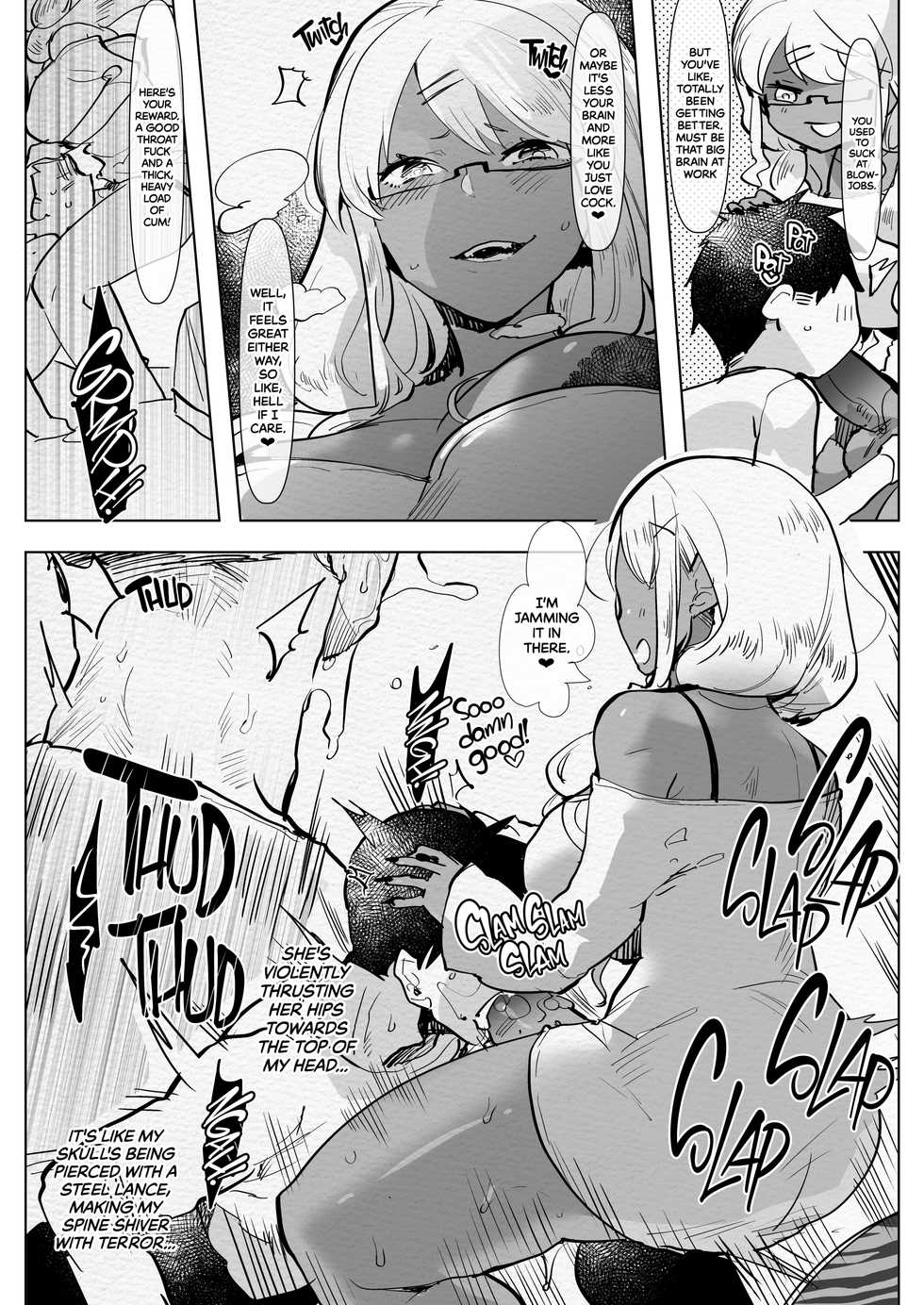 [Aimaitei (Aimaitei Umami)] Futanari Kyokon Kuro Gal Kanojo to Benkyou Oheya Date da to Omottara Soku Onaho Atsukai Fukujuu Gyaku Anal nante... [English] {2d-market.com} [Decensored] [Digital] - Page 9