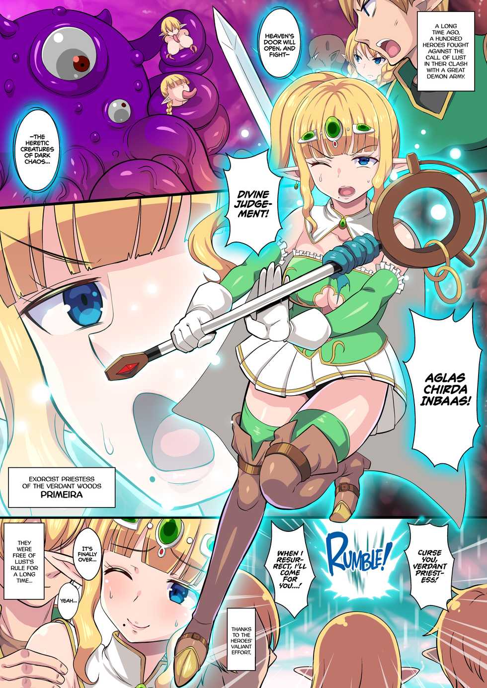 [Kleitos (Ryunosuke)] Fukushuu no Elf Lieselotte Zero ~Inran Hitozuma Renzoku Zecchou Rinkan Ishukan Dosukebe Kairaku Ochi!~ | Vengeful Elf Liselotte ZERO [English] {2d-market.com} [Decensored] [Digital] - Page 2