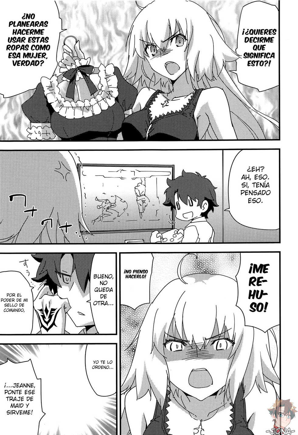 [Zahhatorute (Morinaga Ramune)] Gohoushi Maid Jeanne-chan (Fate/Grand Order) [Spanish] - Page 4