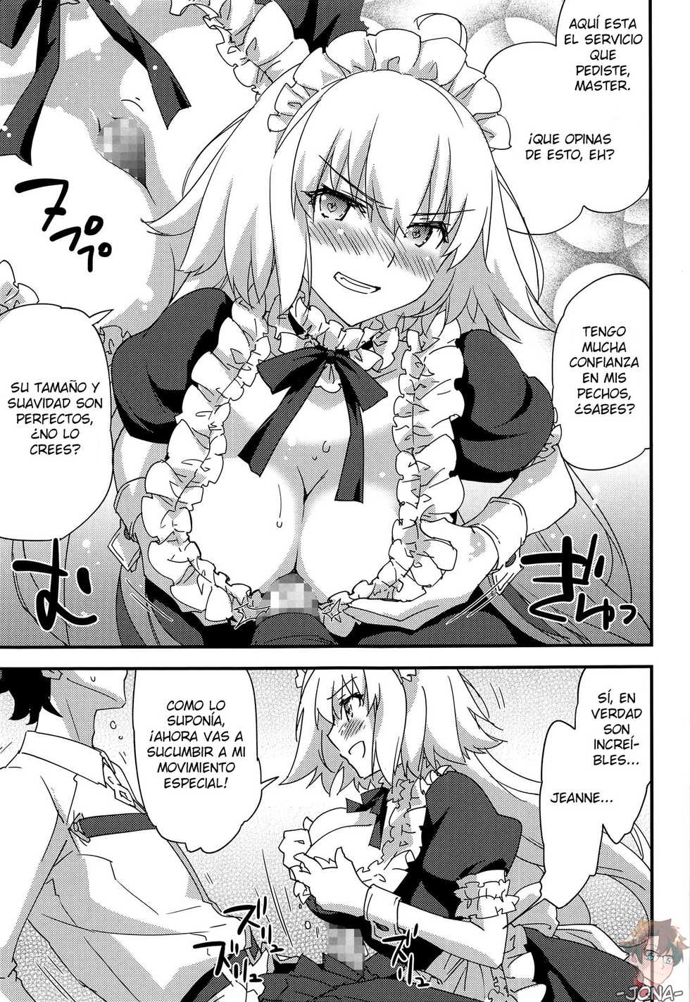 [Zahhatorute (Morinaga Ramune)] Gohoushi Maid Jeanne-chan (Fate/Grand Order) [Spanish] - Page 10