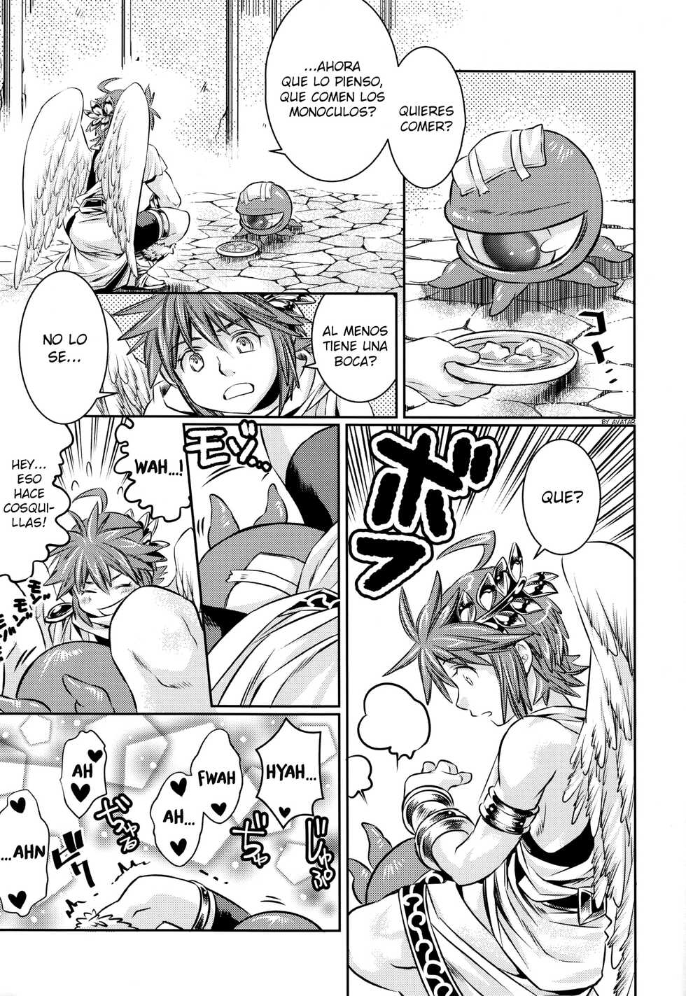 [Karasuma Pink Higashiiru (Karasuma Pink)] Ore no Mamono wa Kayukunai (Kid Icarus) [Spanish] {Avatar-kun} - Page 6
