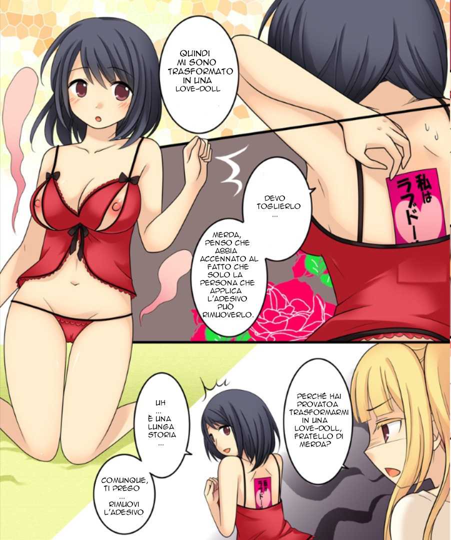 [Amuai Okashi Seisakusho (Kuratsuka Riko)] Ore ga Love Doll ni Naru Nante Arienai | I Turned into a Love Doll? That's Impossible! (Okashi Tsumeawase Pack Kuratsuka Ichimi) [Italian] - Page 9