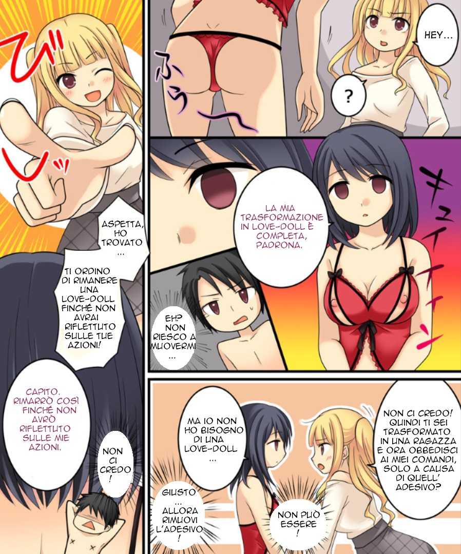 [Amuai Okashi Seisakusho (Kuratsuka Riko)] Ore ga Love Doll ni Naru Nante Arienai | I Turned into a Love Doll? That's Impossible! (Okashi Tsumeawase Pack Kuratsuka Ichimi) [Italian] - Page 10