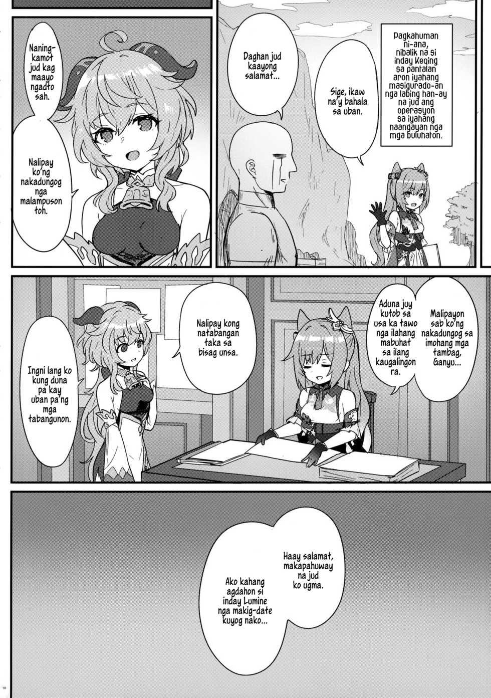 [Wasabi Mochi (Momosawa)] Keqing-chan ga Buka o Shigoki Makuru Hon | Usa ka Lumpunid nga si Keqing-chan Mihan-ay'g Trabaho sa iyahang mga Kasakubos (Genshin Impact) [Binisaya][Ngilngig] - Page 19