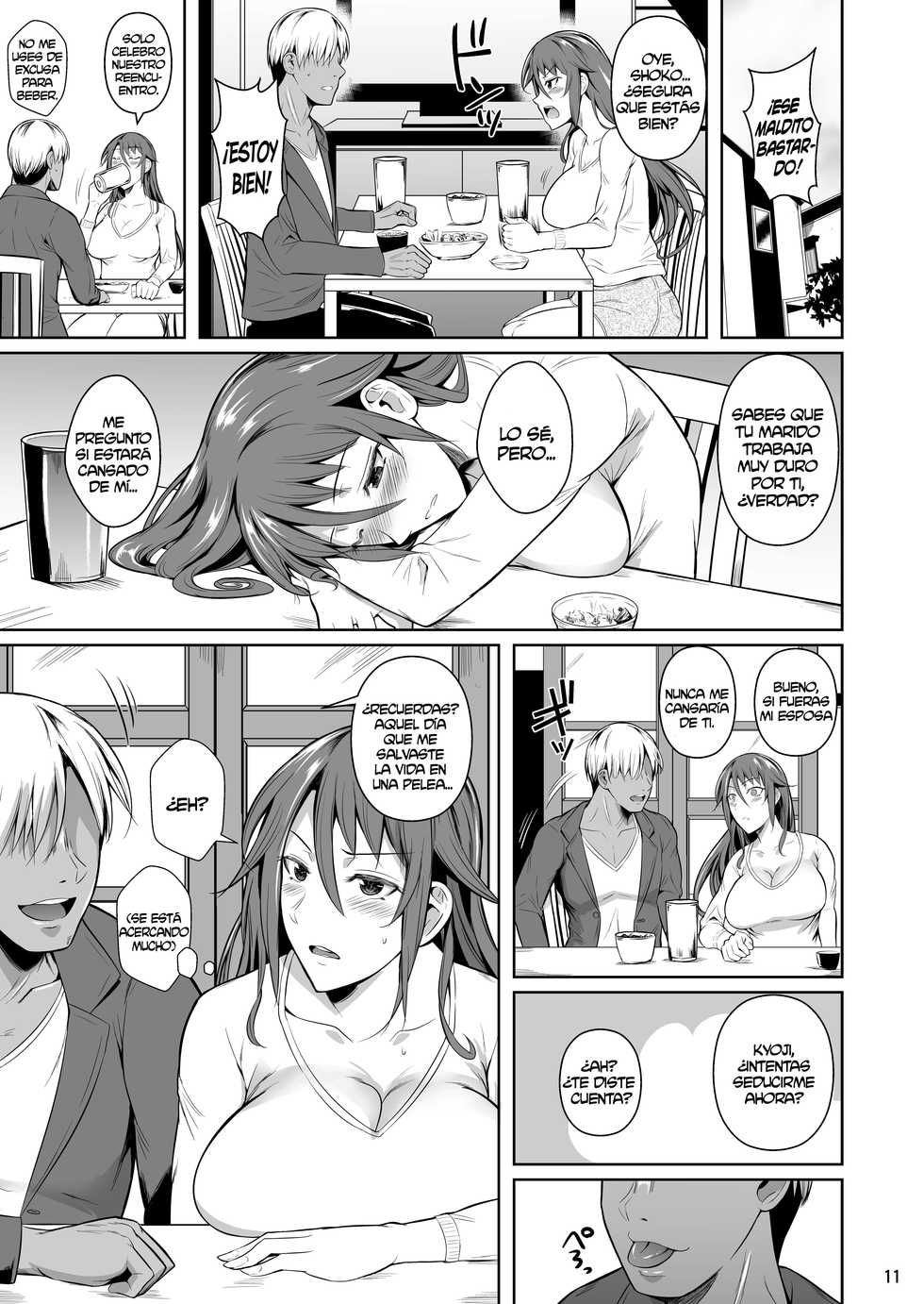 [Shoot The Moon (Fuetakishi)] Ana Zuma 3: Motoyan Osanazuma ga Ochita Wake | Los agujeros de una esposa 3: La caída de una joven esposa exdelincuente [Spanish] [NTINFS] [Digital] - Page 12