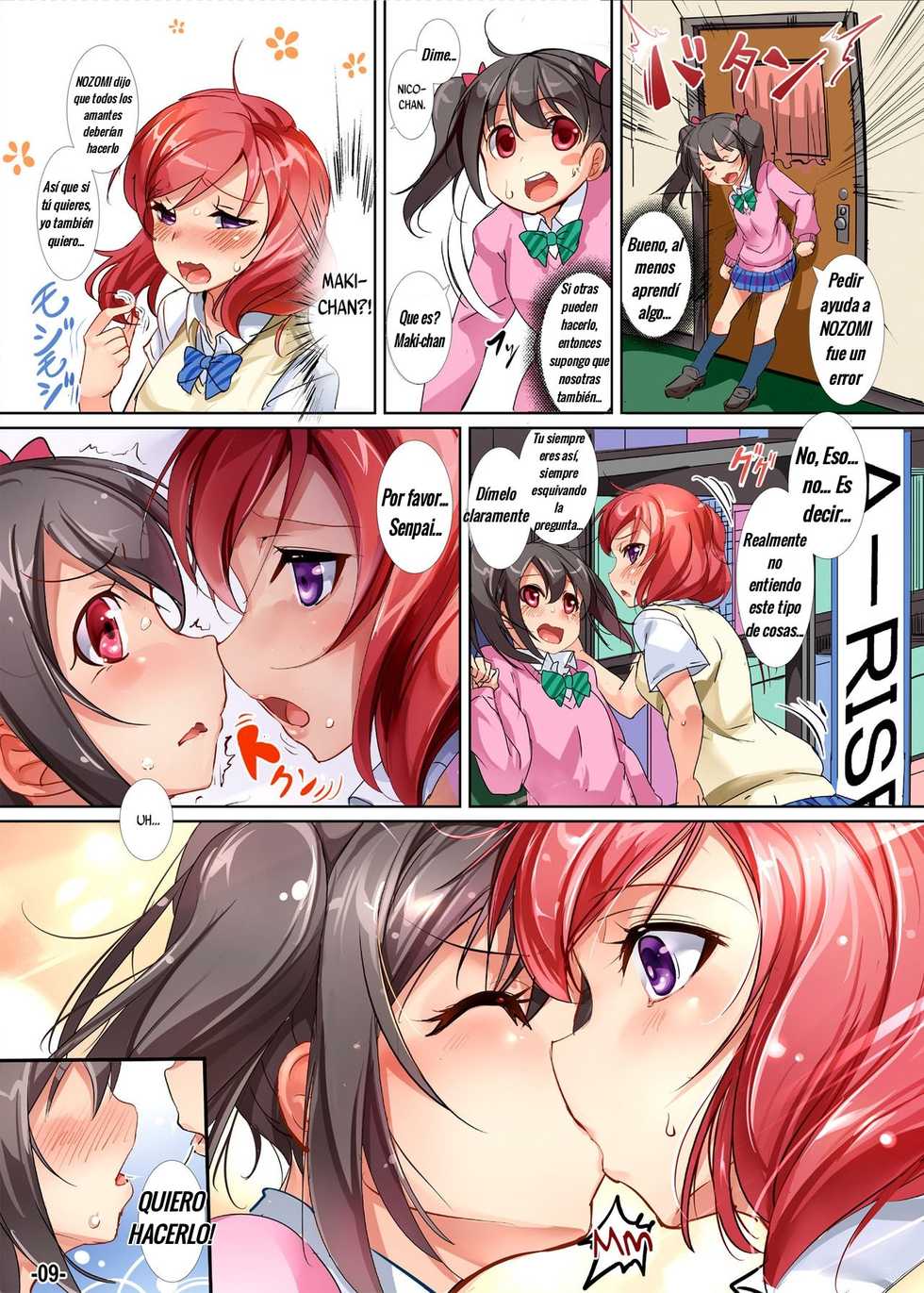 [Ikaring (Ajishio)] Yuri Girls Project (Love Live!) [Spanish] [ATEV Translations] [Digital] - Page 9