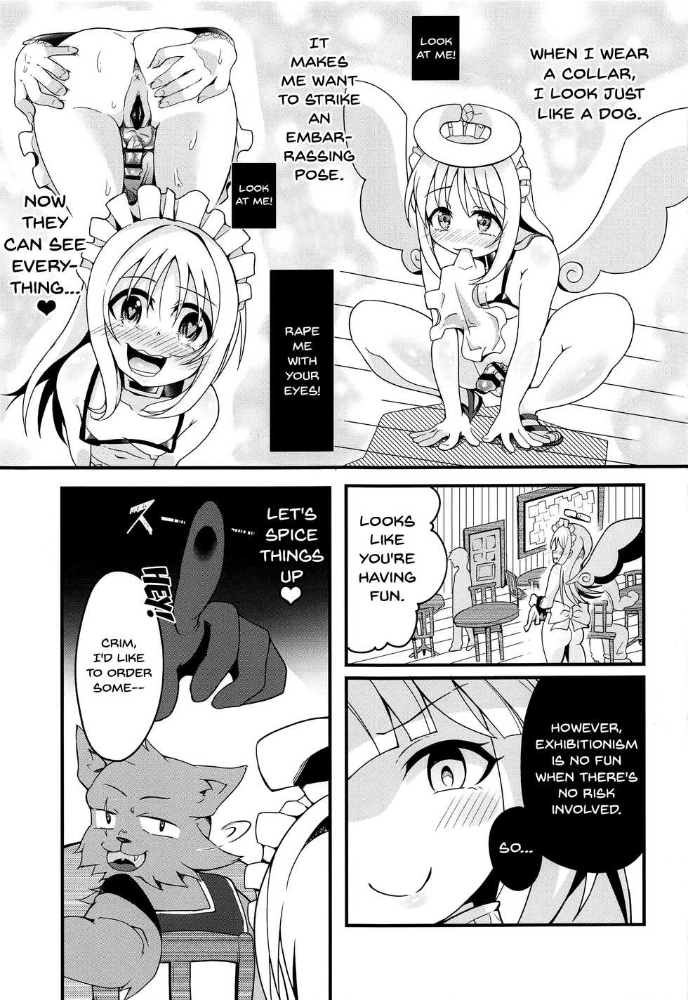 (Futaket 17) [Torotoro Tororokonbu (Sakuretsu Tororokonbu)] Roshutsu Tenshi Crim-kun 2 | Exposed Angel Crim-kun 2 (Ishuzoku Reviewers) [English] {Doujins.com} - Page 10