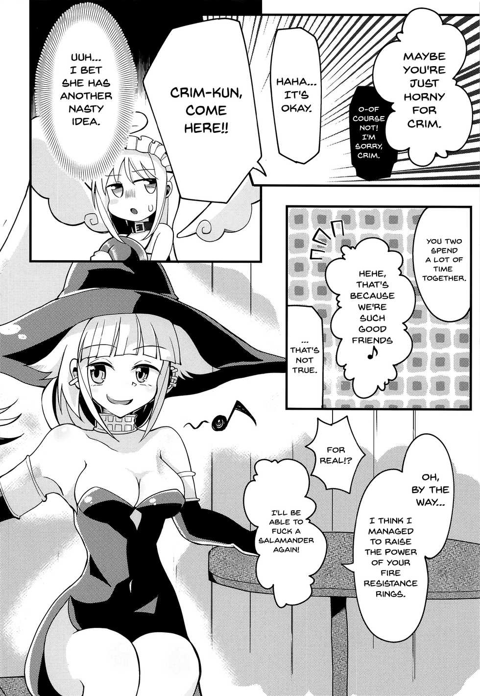 (Futaket 17) [Torotoro Tororokonbu (Sakuretsu Tororokonbu)] Roshutsu Tenshi Crim-kun 2 | Exposed Angel Crim-kun 2 (Ishuzoku Reviewers) [English] {Doujins.com} - Page 13