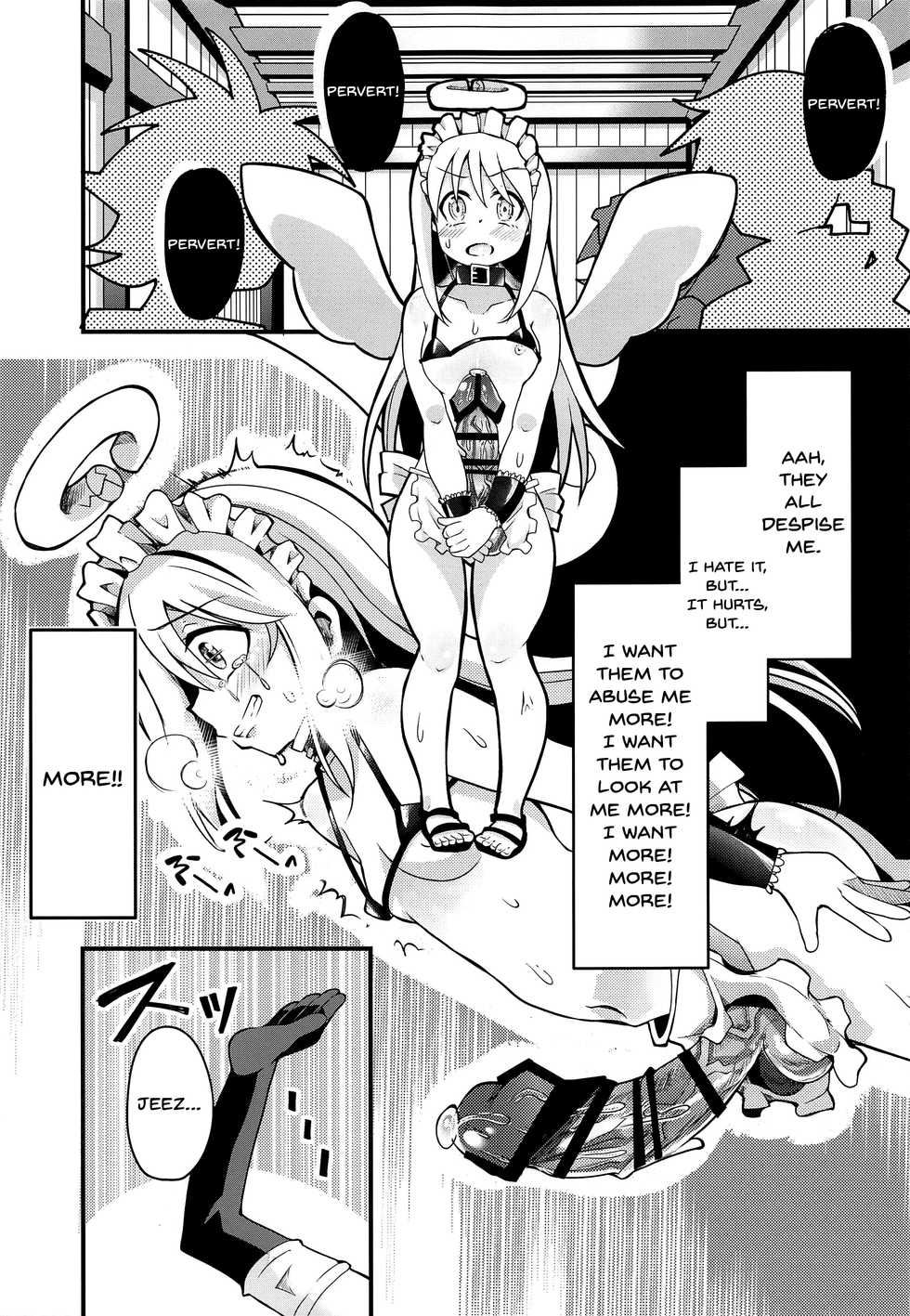 (Futaket 17) [Torotoro Tororokonbu (Sakuretsu Tororokonbu)] Roshutsu Tenshi Crim-kun 2 | Exposed Angel Crim-kun 2 (Ishuzoku Reviewers) [English] {Doujins.com} - Page 22