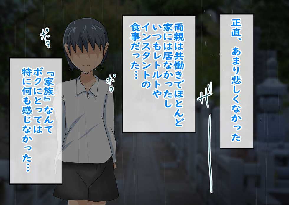 [Typhoon Shelter (Jiseki)] Shinseki no Oba-san ni Hikitorareta Boku ga Oba-san to Sex shimakuru Hanashi - Page 3