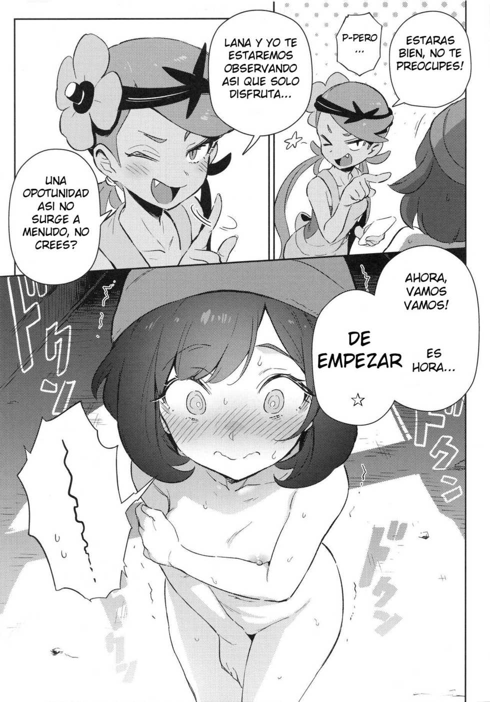[Chouzankai (TER)] Onnanoko-tachi no Himitsu no Bouken | Girl's Little Secret Adventure (Pokémon Sun & Moon) [Spanish] [Nightmarish Enterprises Corp.] - Page 7