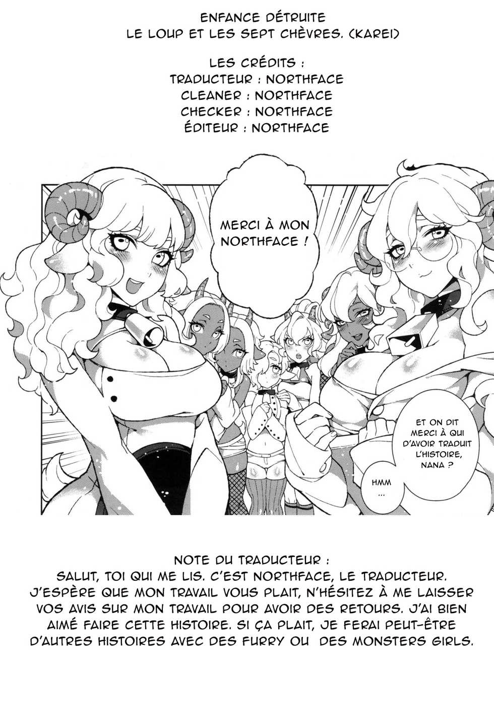 (C84) [Service Heaven, Turtle.Fish.Paint (Karei, Abi Kamesennin)] Childhood Destruction #5 ~The Wolf and the Seven Young Goats~ [French] [Northface] [Decensored] - Page 31