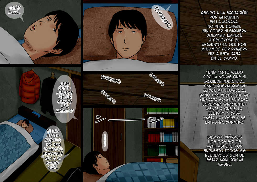 [Oozora Kaiko (kaiko)] Haha ni Koishite ~Wakare no Mae ni~ | Haciendo el amor con mi madre - Antes de partir [Spanish] - Page 26