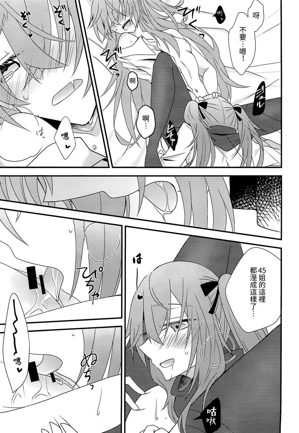 (C96) [azisaikyou (monochrome)] Kotoba ni Dekinai (Girls' Frontline) [Chinese] [白杨汉化组] - Page 23