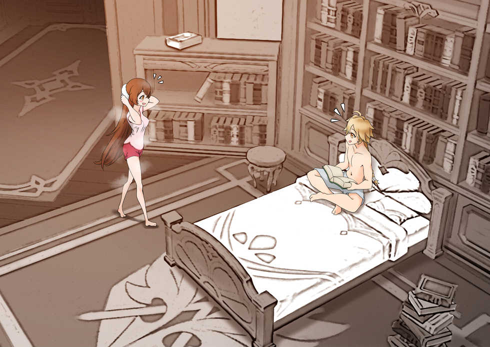 [RoyBoy] Amber x Aether ~ serenitea pot sex!!! (Genshin Impact) [English] [LunaticSeibah] - Page 6