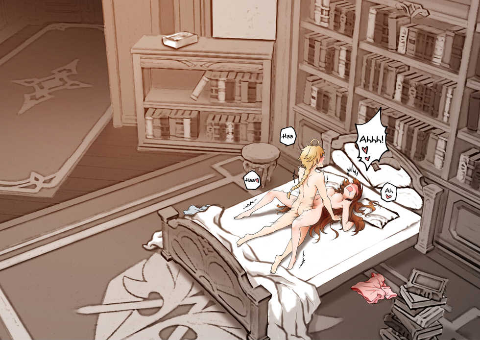 [RoyBoy] Amber x Aether ~ serenitea pot sex!!! (Genshin Impact) [English] [LunaticSeibah] - Page 14