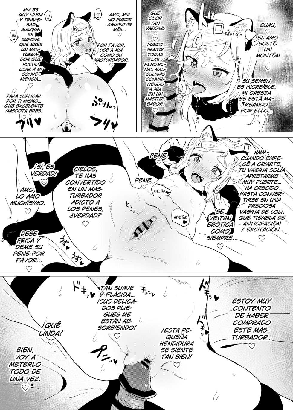 [Inmou Choregi Salad (Inchore)] Onaho to Shite Shoujo o Kaeru Tanoshii Sekai | Un mundo fantástico en el que puedes tener a una chica como masturbador. [Spanish] [Hellsing Scans] [Digital] - Page 3