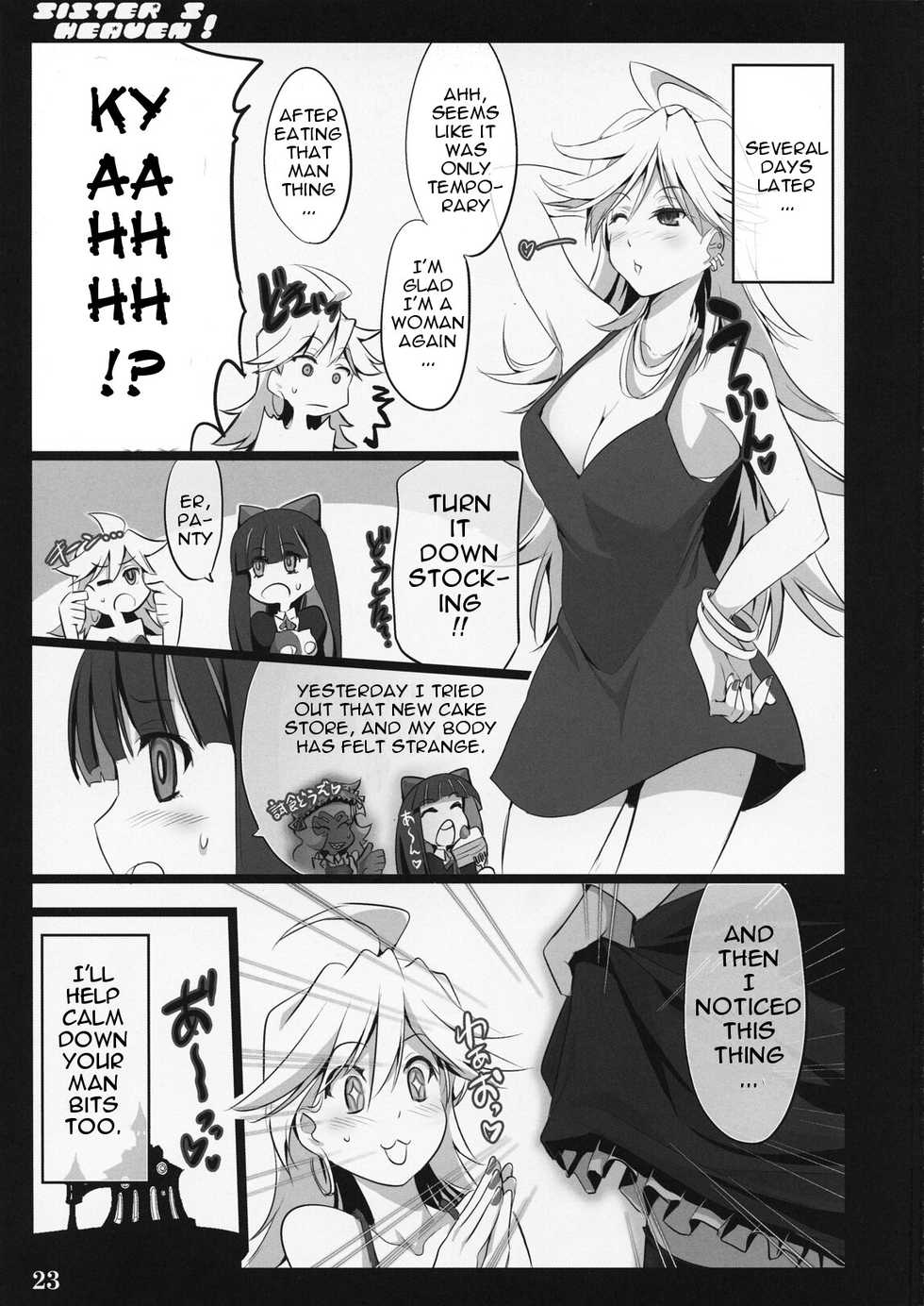 (C79) [Shimoyakedou (Ouma Tokiichi)] SISTER'S HEAVEN (Panty & Stocking with Garterbelt) [English] {doujin-moe.us} - Page 22