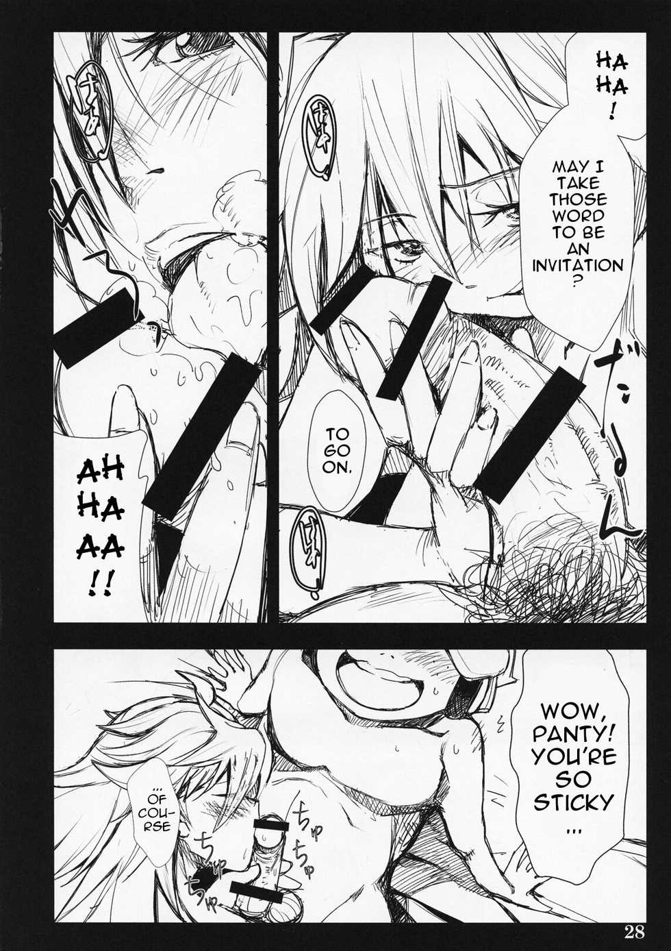 (C79) [Shimoyakedou (Ouma Tokiichi)] SISTER'S HEAVEN (Panty & Stocking with Garterbelt) [English] {doujin-moe.us} - Page 27