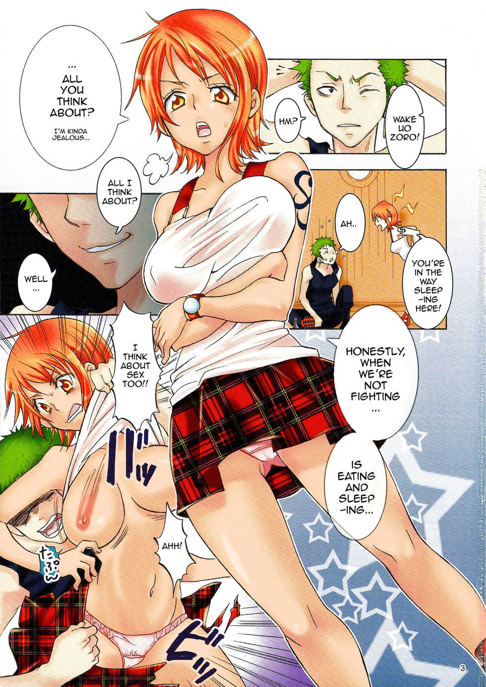 (C75) [Kurione-sha (YU-RI)] Nami-chan to A SO BO | Let's Play with Nami (One Piece) [English] {doujin-moe.us} - Page 2