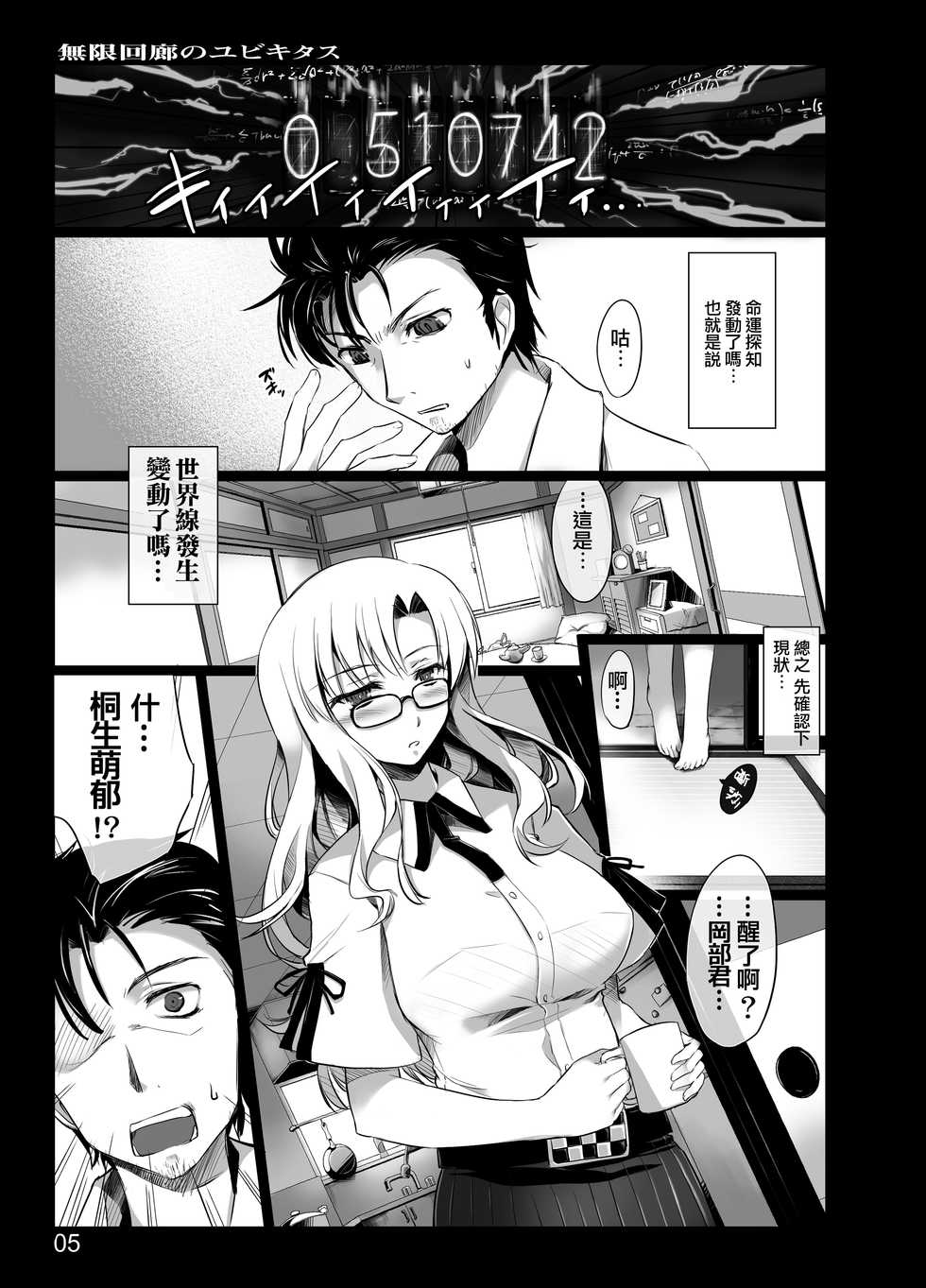 [Shimoyakedou (Ouma Tokiichi)] Mugen Kairou no Ubiquitous (Steins;Gate) [Chinese] [爱弹幕汉化组] [Digital] - Page 5