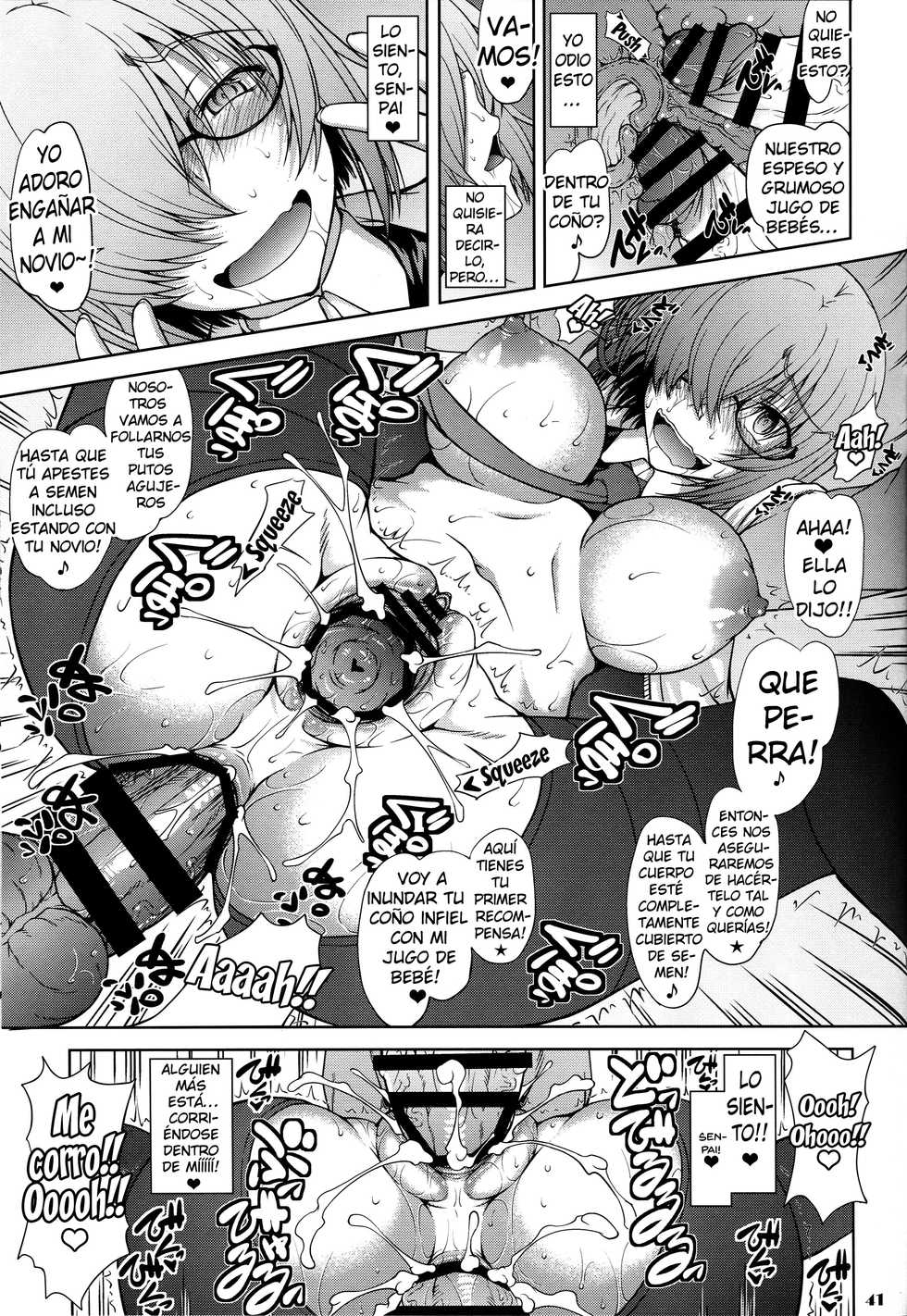 [Majimadou (Matou)] Senpai dake ga Shiranai Nanatsu no Kiroku (Fate/Grand Order) [Spanish] [kalock] - Page 40