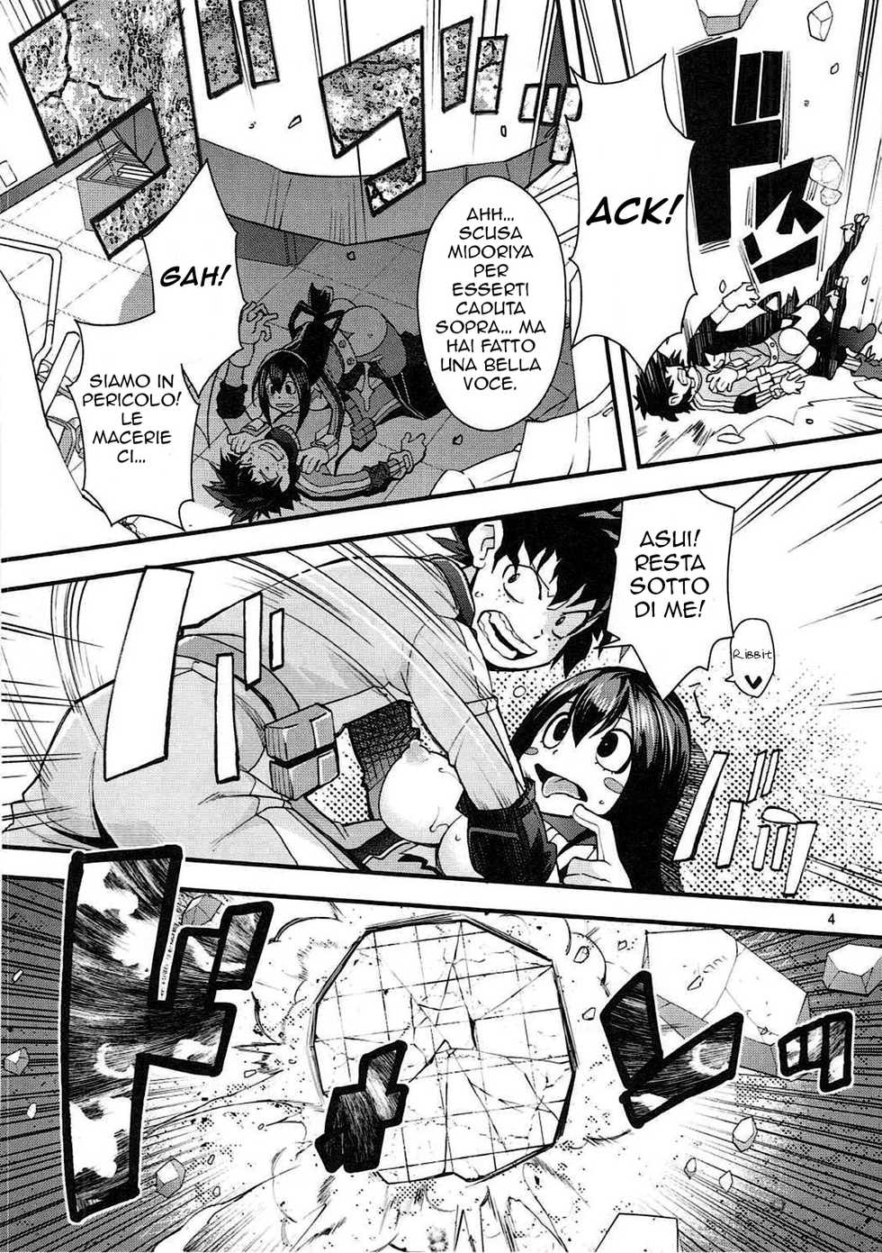 (C91) [UNIQUE (Rakujin)] Tsuyu-chan to... Shite | Do Tsuyu-chan (Boku no Hero Academia) [Italian] - Page 3