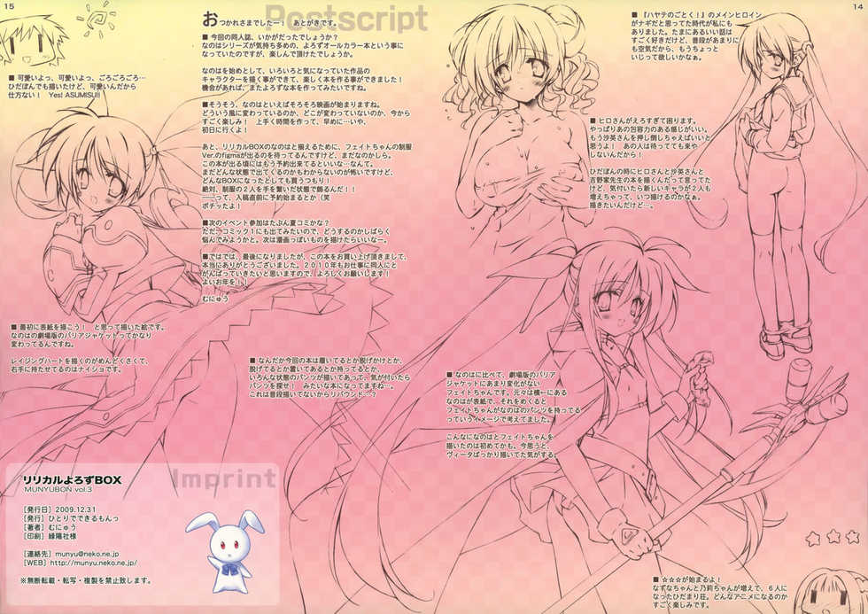 (C77) [Hitoride Dekirumon (Munyuu)] Lyrical Yorozu Box (Various) - Page 13