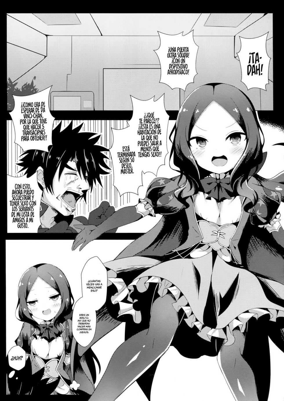 (FF35) [Shiki be careful (Shiki)] Chotto Iyarashiin dakedo Da Vinci no Odeko o Mita Toki Ore wa Kakin Shita!! (Fate/Grand Order) [Spanish] - Page 2